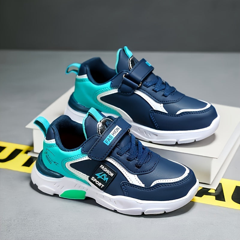 Girls' Stylish Sneakers - Casual Street Fashion, Mid-Top Design with Red & Blue Accents, Slip-On Style, Perfect for Running & Workout, Running Shoes|Stylish Casual Shoes|Elastic Strap Sneakers