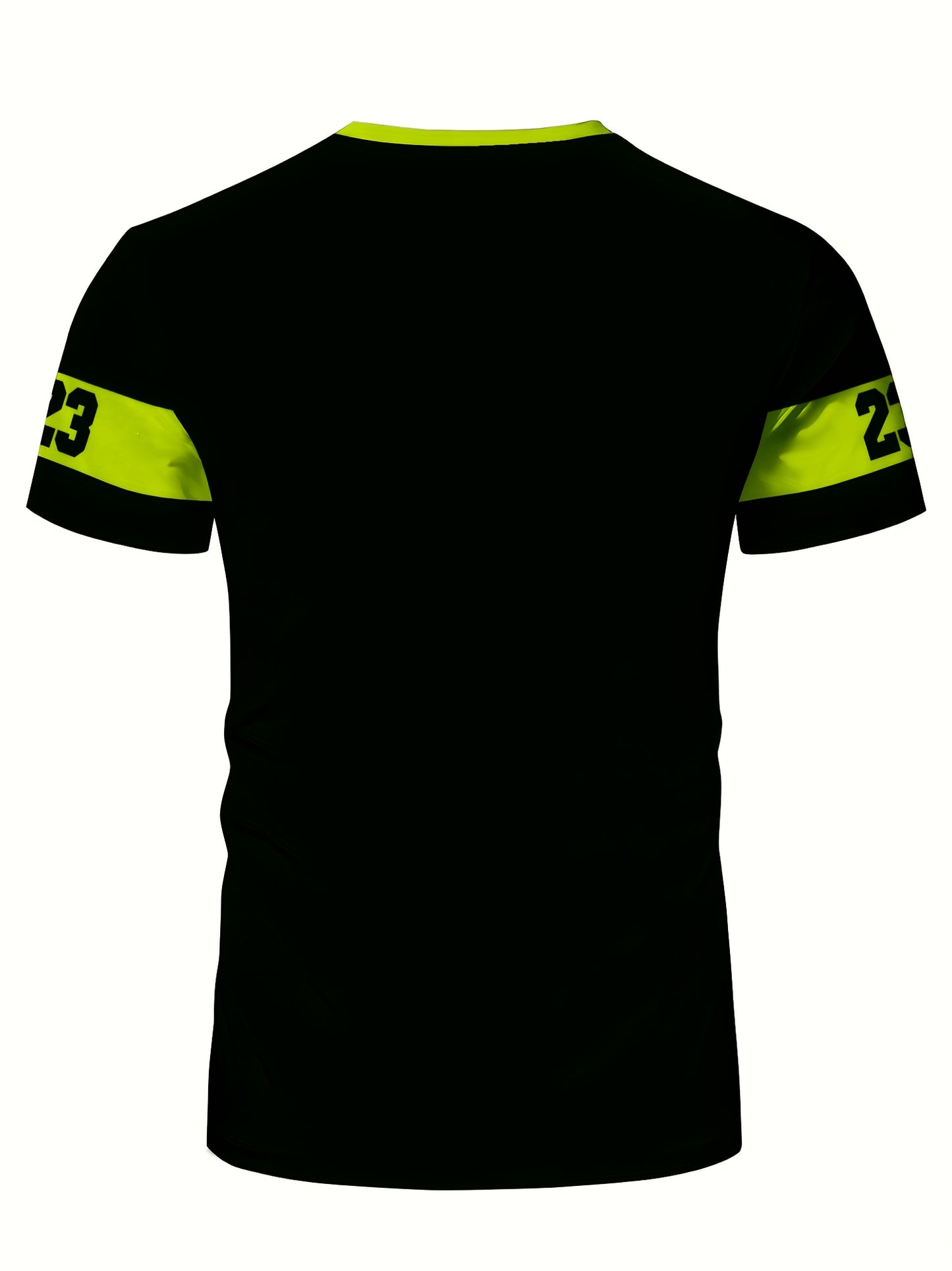 Men'S Racing Graphic T-Shirt - Bold Neon Green & Black Racing Car Design, Lightweight Breathable Fabric for Motorsport Events, Casual Streetwear - Chicago Dream Maker Inspired Casual Attire, Racing Jersey, Event Apparel, Spor