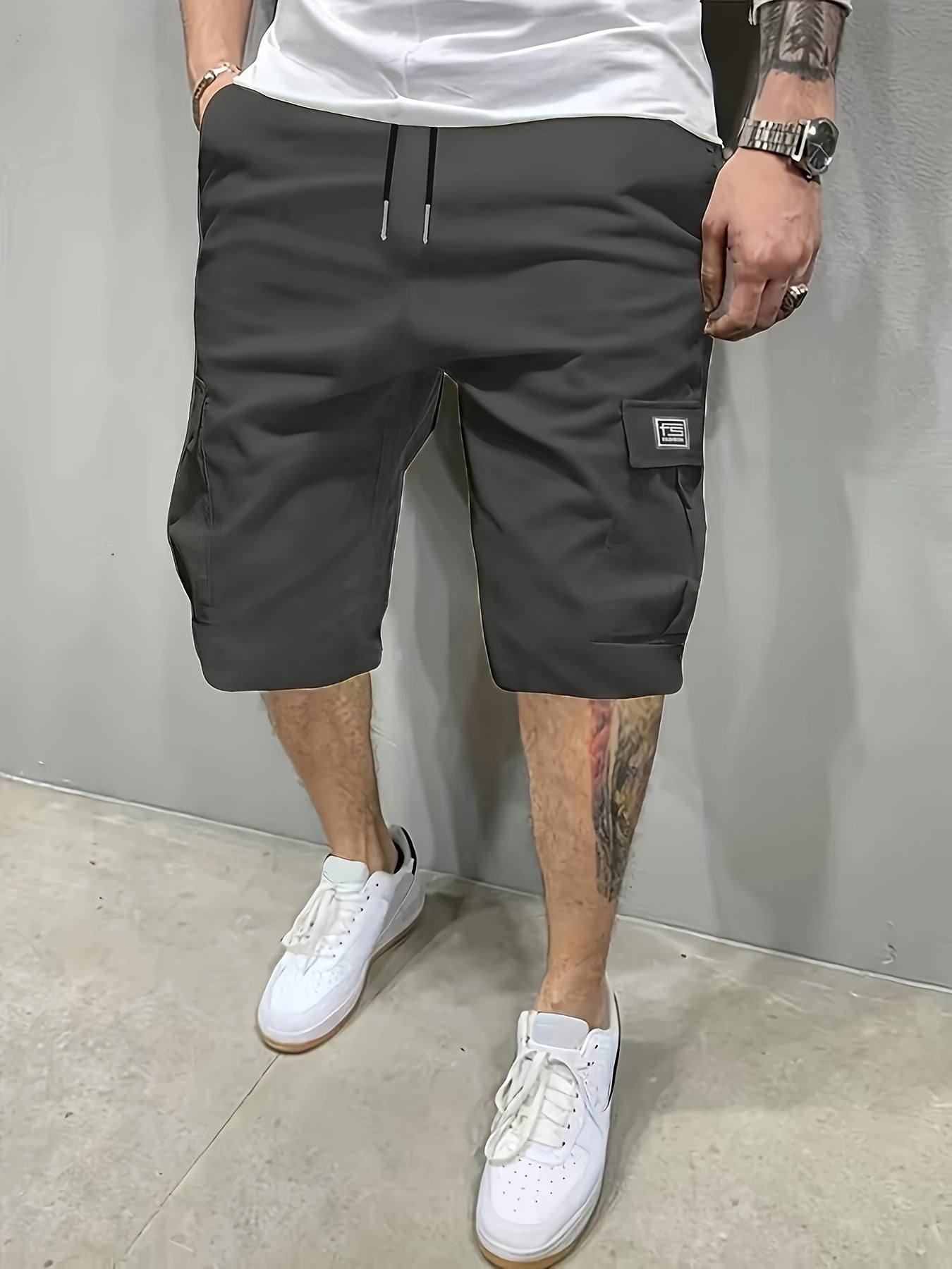 Men's Cargo Shorts Pants Outdoor Hiking Multi-Pocket Utility Shorts, Casual Style, For Summer Hiking Cycling