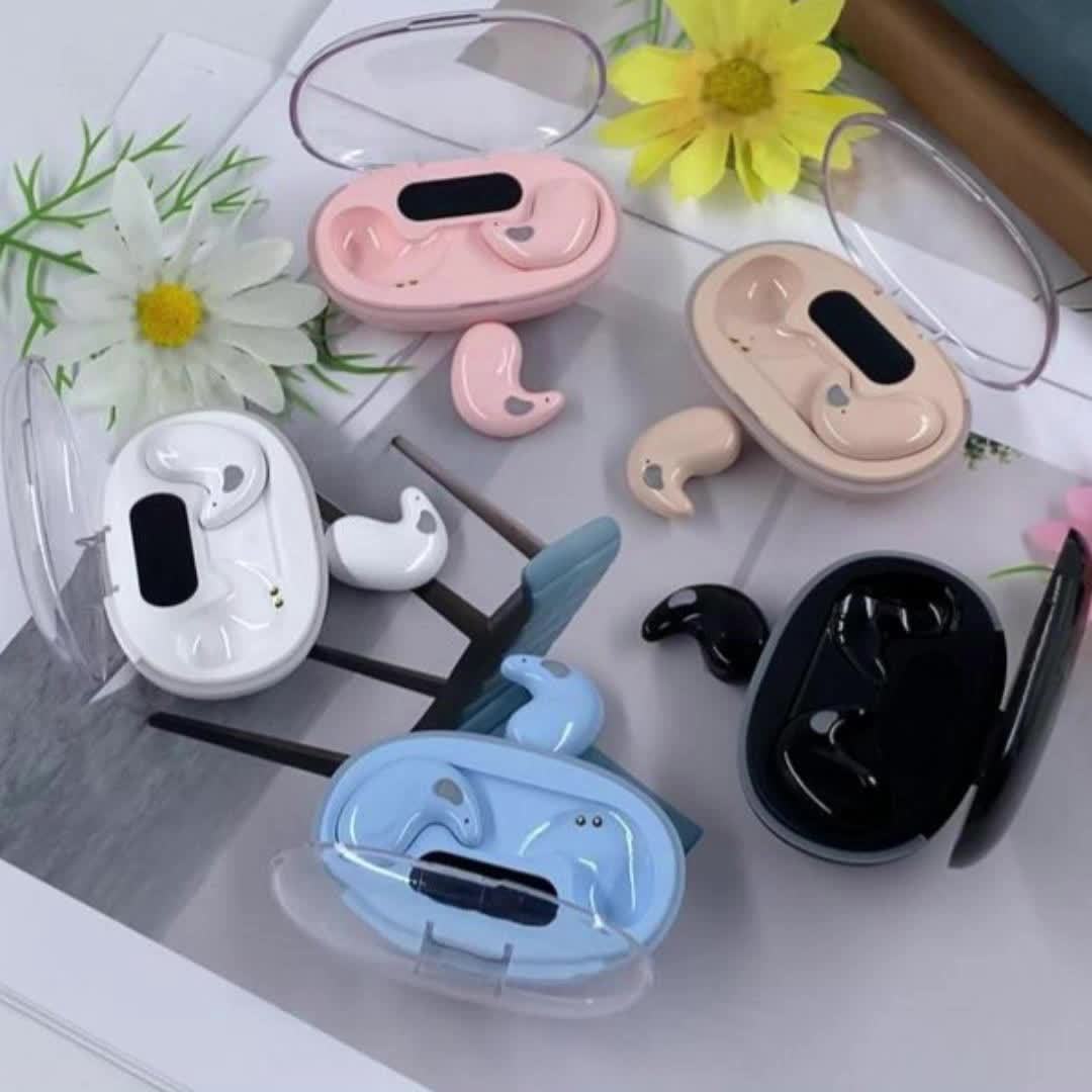 True Wireless in-ear sleep confortable headset music Earbuds video TWS HIFI bass 9D Stereo HD calling Earphones for Android for iPhone Cellphone sport Earpieces smart headphones