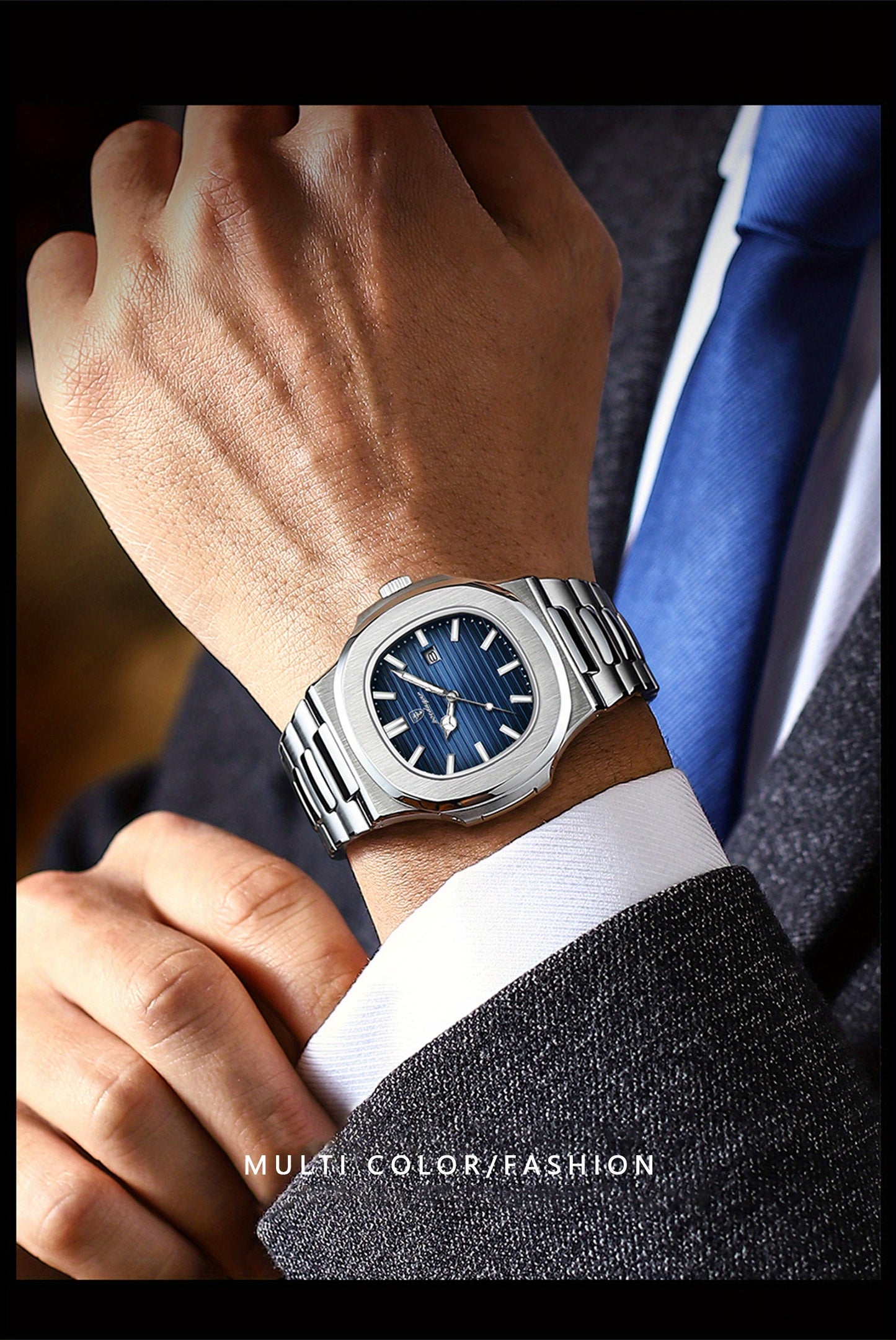 POEDAGAR New Men's Watch With Luminous Calendar, Trendy For Students, Cool And Hot Sale Quartz Wristwatch