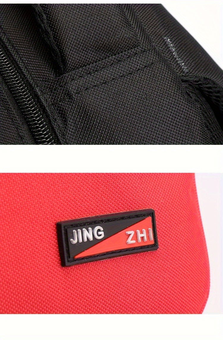 Durable Oxford Fabric Backpack - Spacious, Breathable, Adjustable Strap, Laptop Compartment, Ideal for Hiking, Camping, Travel, School & Work - High 46cm, Long 32cm, Thick 19cm, School Backpack | Adjustable Strap Backpack | D