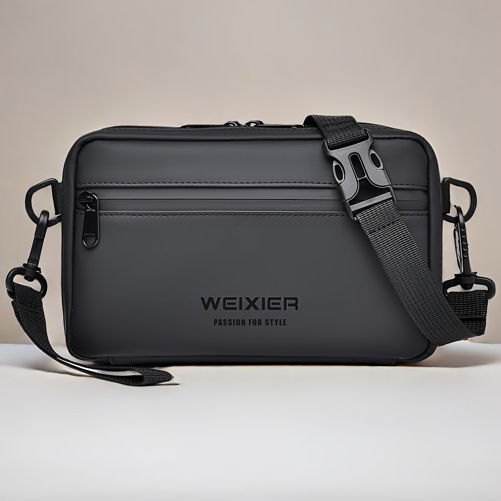 WEIXIER Unisex Fashion Messenger Bag, Shoulder Satchel with Detachable Strap, Polyester Lined, Business Briefcase for Commuting & Outdoor, Ideal Gift for Husband Or Boyfriend