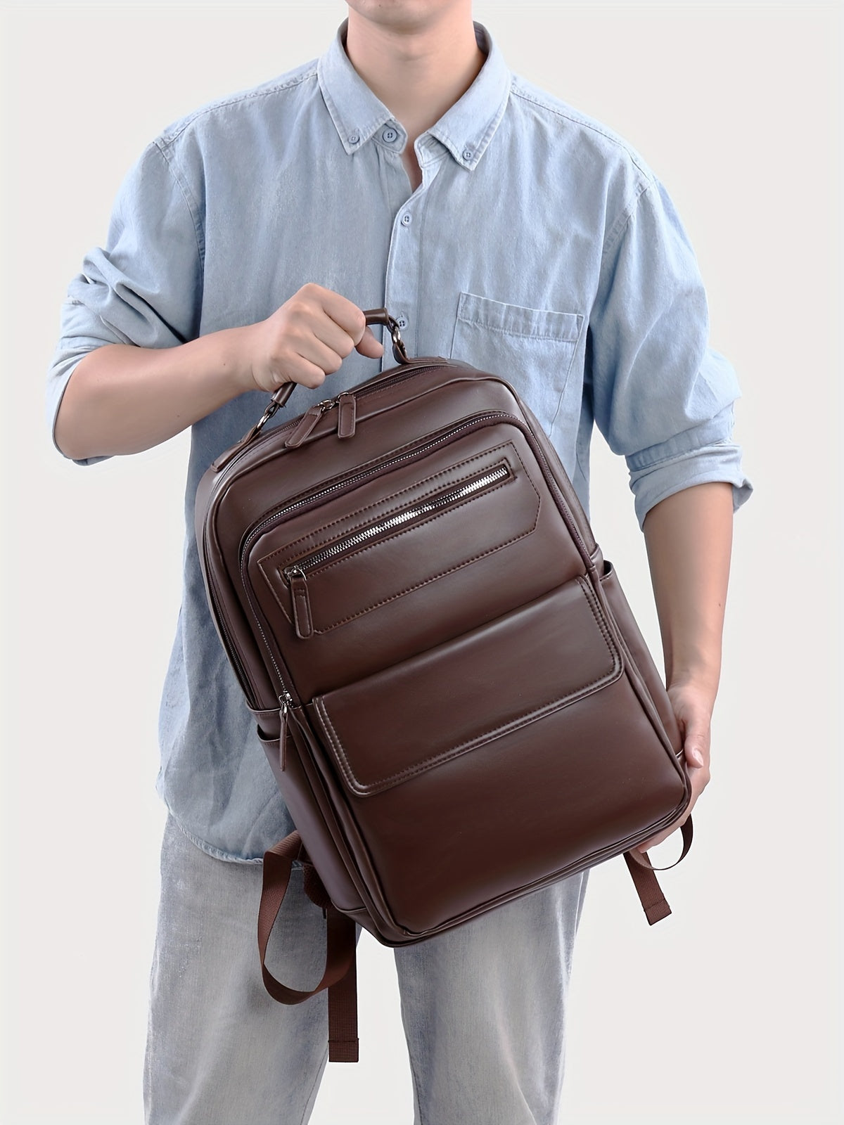 New Men'S Business Casual Laptop Backpack