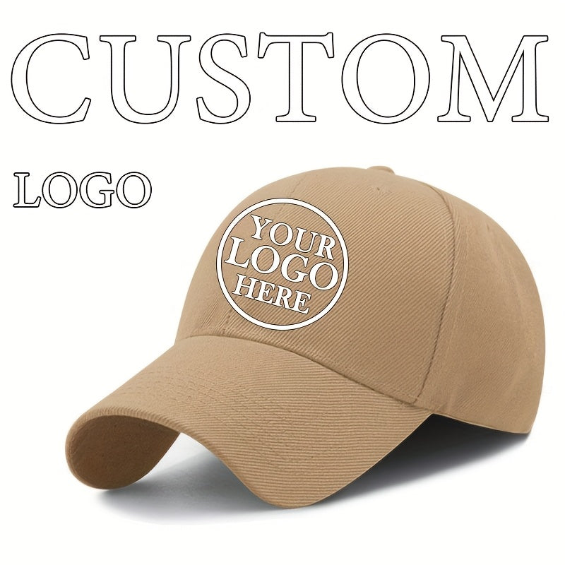 Customizable Baseball Cap - Adjustable, Lightweight Polyester Hat for Men & Women - Personalize with Text, Photos, or Logo - Available in Multiple Colors, Custom Baseball Cap, Without Battery