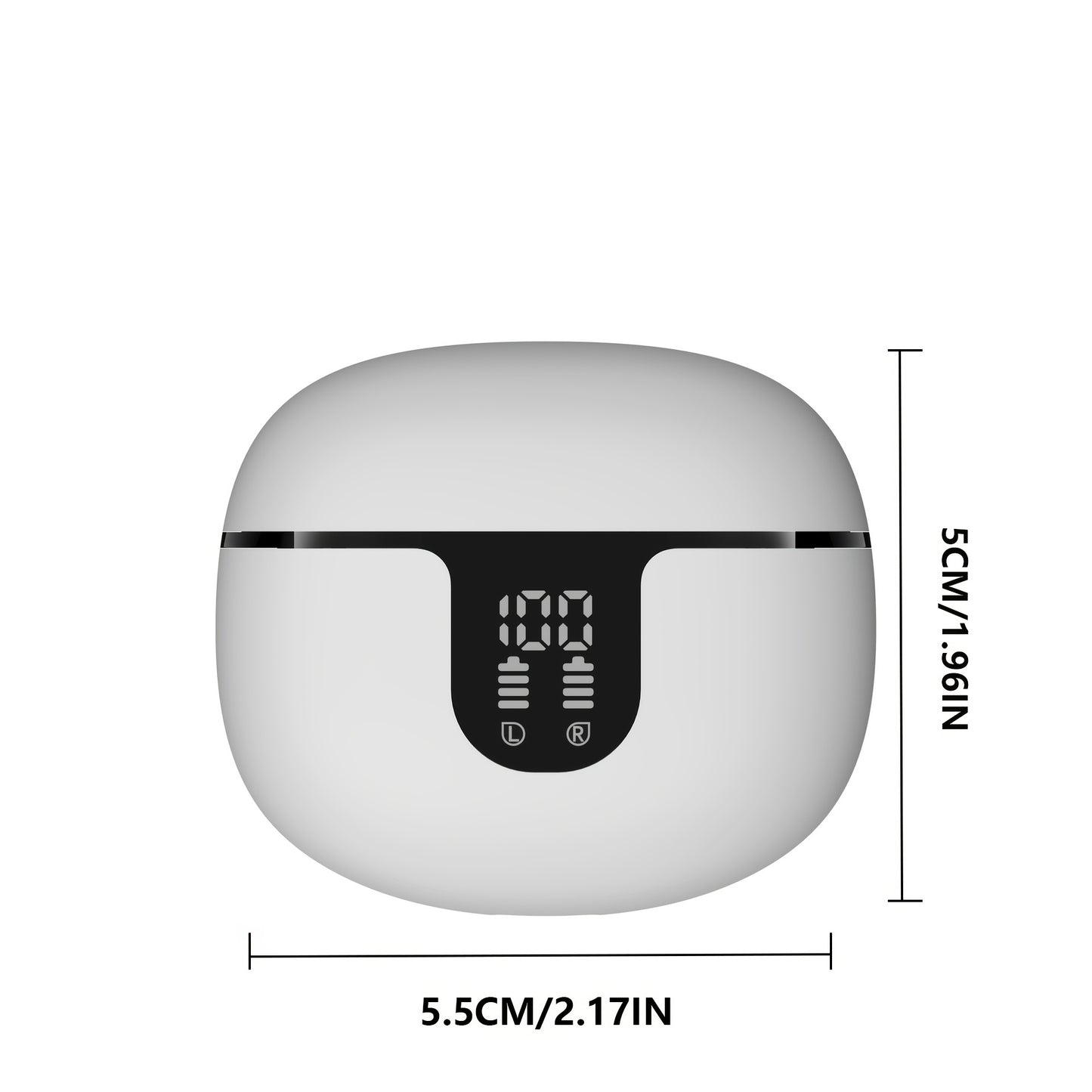 In-Ear Wireless Headphones with HIFI Sound Quality, Truly Wireless, Omnidirectional Stereo, Low Latency, Automatic Connection, High-Definition Noise Reduction, Large Battery Capacity, Ultra-Long Battery Life, And LED Digital