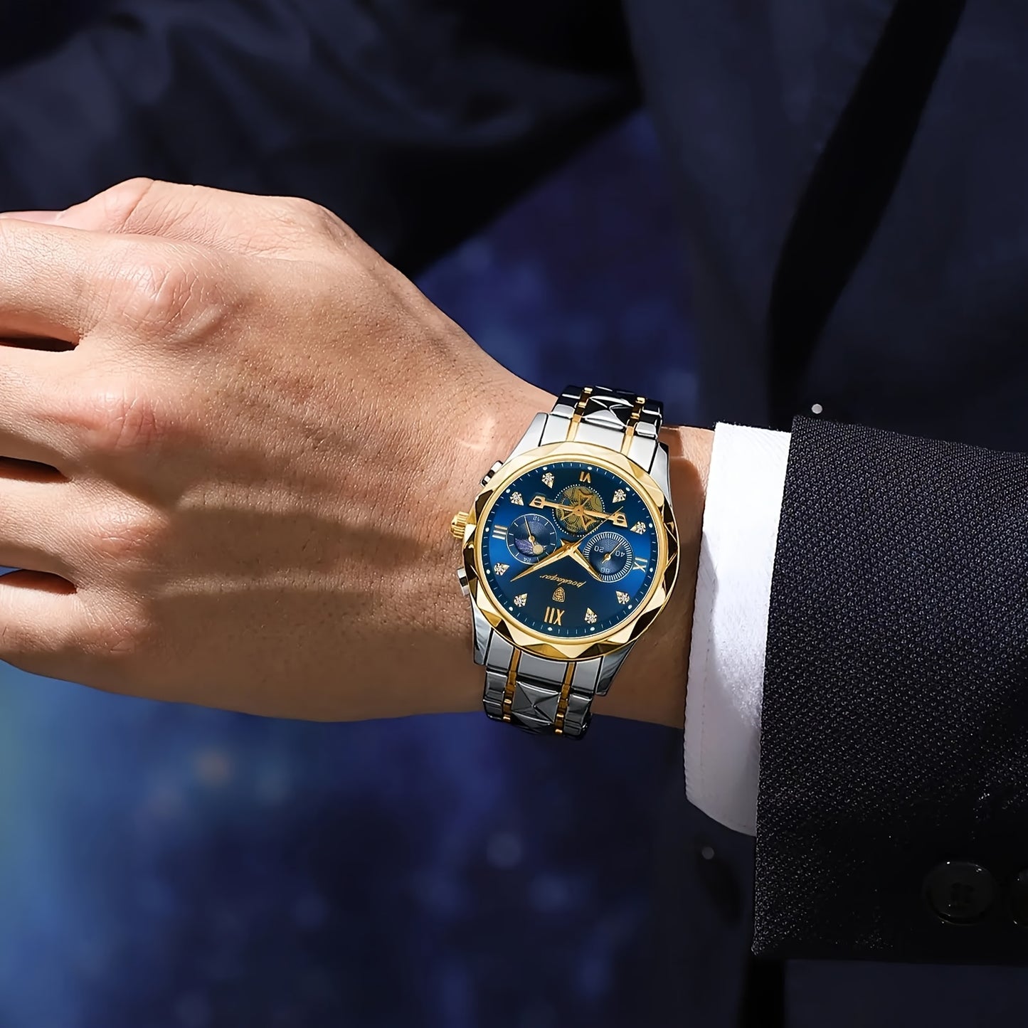 New Luxury Brand Waterproof Stainless Steel Women's And Men's Waterproof Watch, Leisure And Business Multifunctional Chronograph, Best Men's And Women's Gift Watch