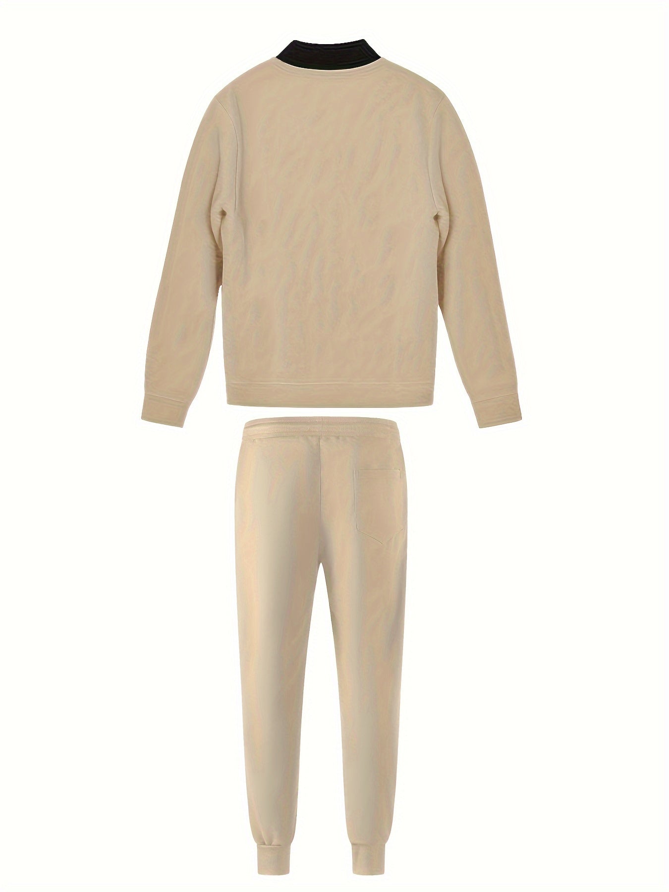 Spring and Autumn Men's Casual Sport Solid Color Suit