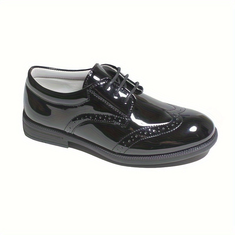 Boys Shoes Brogue Formal Classic Footwear Boys Oxford Shoes Classic Oxfords Wingtip Dress Shoes Round Toe Shoes