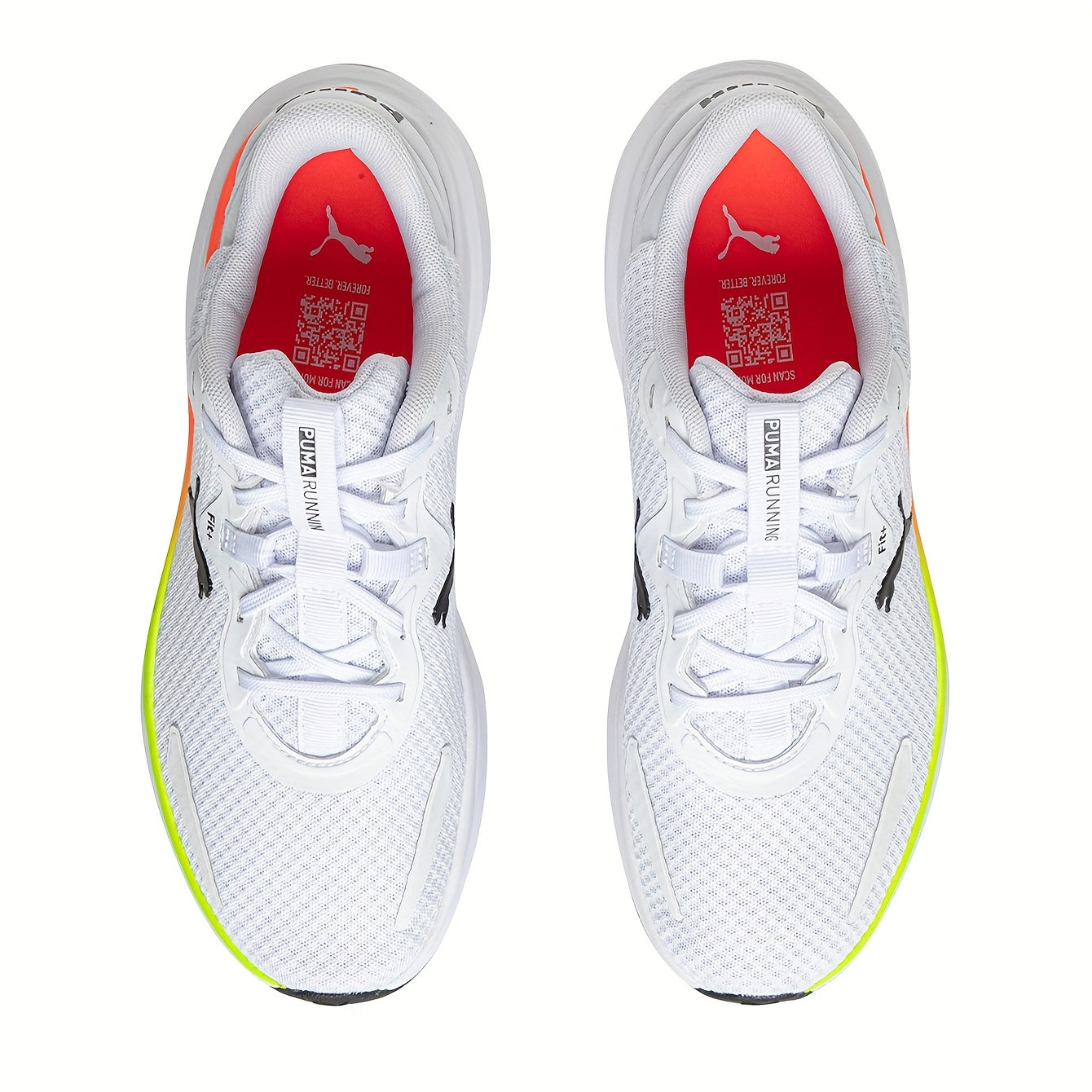 PUMA Unisex 38006728 Sneakers - Breathable Mesh Upper, Cushioned Midsole & Stability Support, Vibrant Neon Green Accents, Lightweight Summer Casual Shoes for Men & Women, Comfy Shoes, Sporty Look, Comfortable Fit