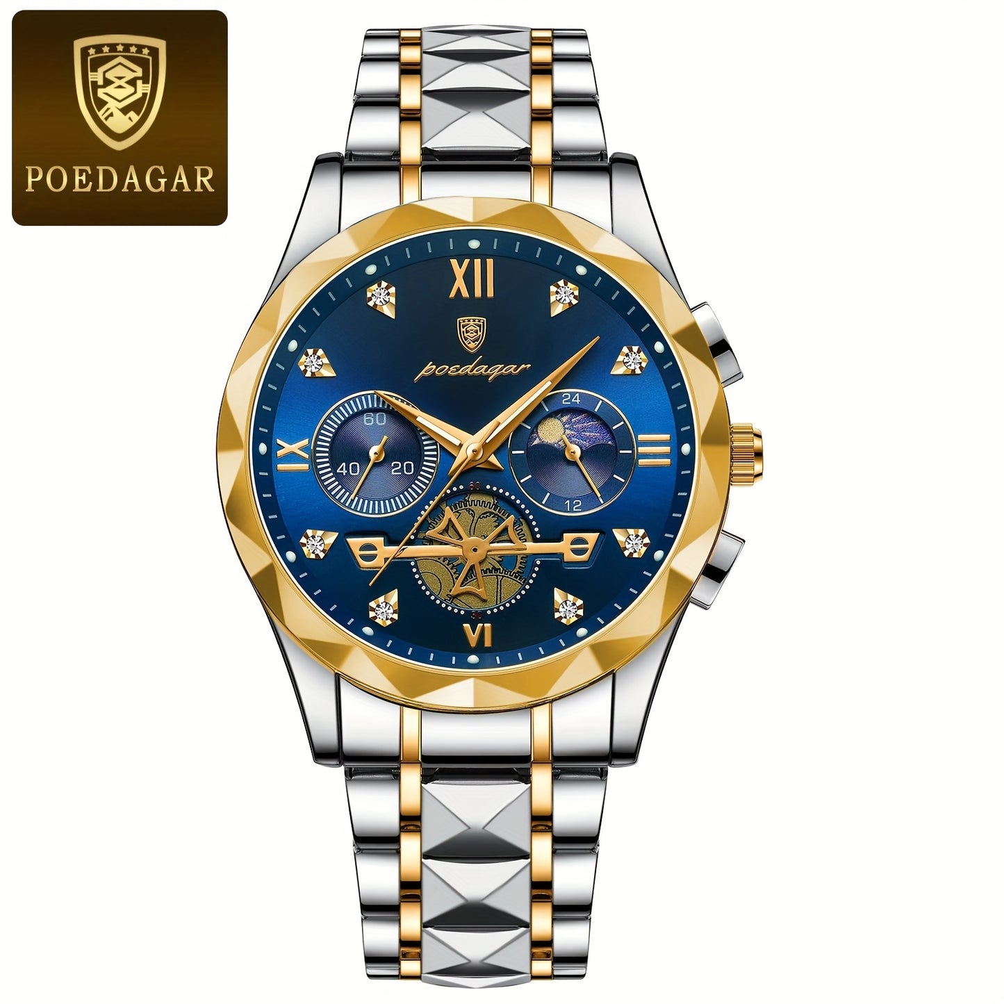 New Luxury Brand Waterproof Stainless Steel Women's And Men's Waterproof Watch, Leisure And Business Multifunctional Chronograph, Best Men's And Women's Gift Watch