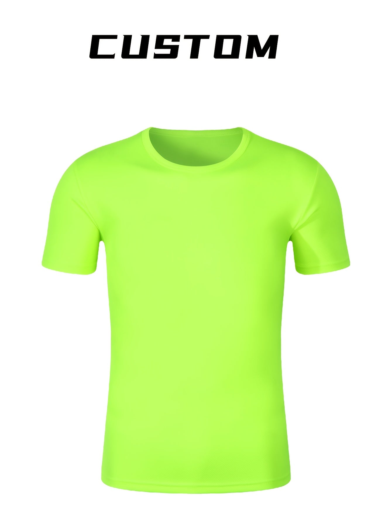 2pcs Men's Quick-Dry T-Shirts - Moisture-Wicking Breathable Gym Shirts with Custom Logo Print, Regular Fit Round Neck for Workout & Casual Wear, Workout Shirts, Durable Sportswear
