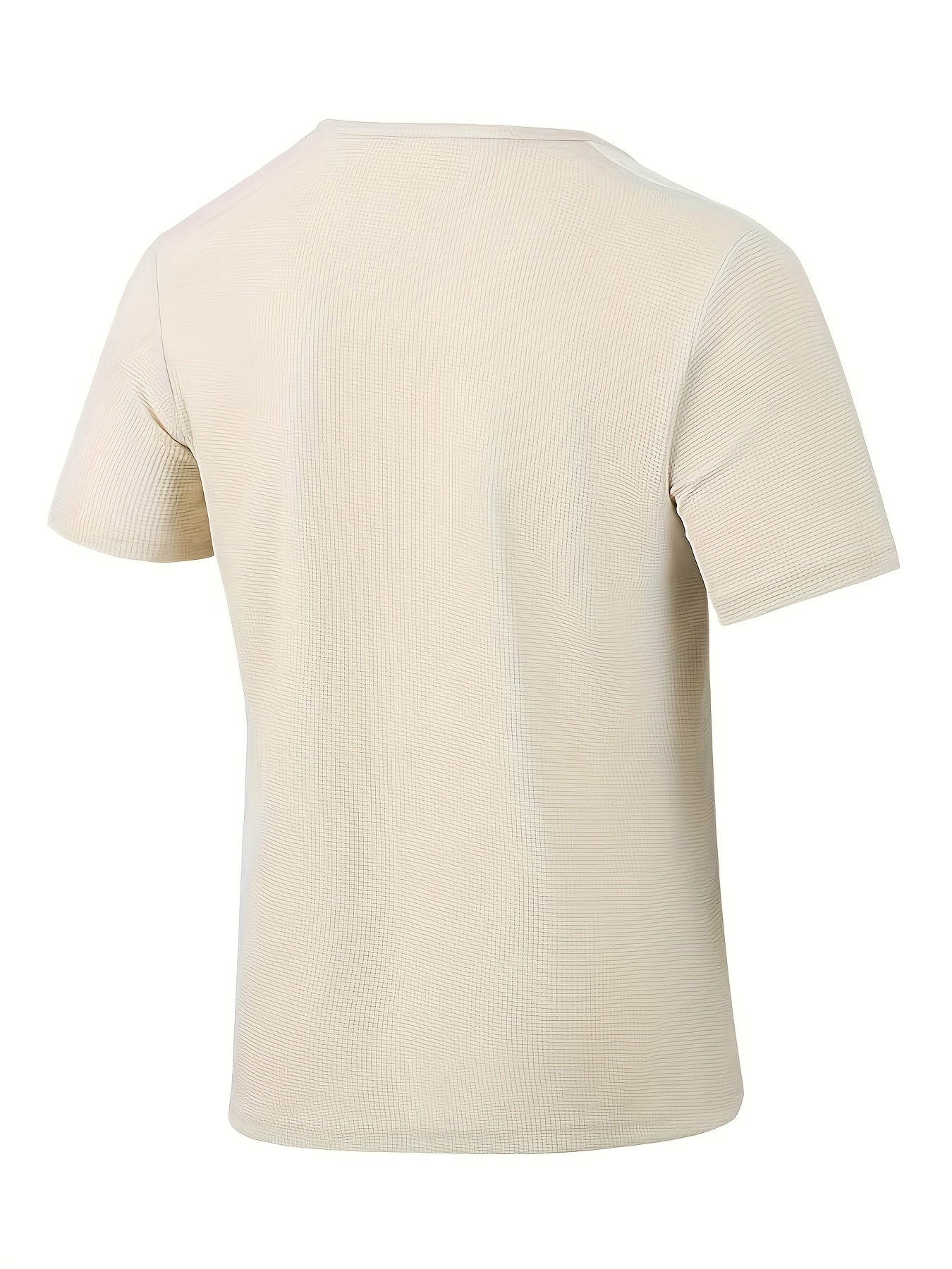 Men'S Casual Waffle Knit Short Sleeve T-Shirt with Drawstring Detail - Maroon & Black, Round Neck, Breathable Polyester Fabric for Summer Outings, Casual Weekend Wear | Round Neck Tee | Stylish Contrast Stitchin