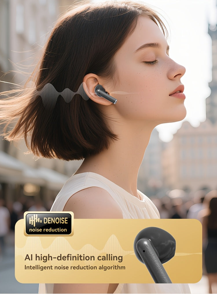 ACER TWS Wireless Earbuds with Deep Bass & Noise Cancellation, Long-Lasting Comfort, HIFI Sound, Touch Controls, Fast Delivery, Compatible with Phones/Tablets/Laptops, Ideal for Running, Music, Business, and More, Wireless Ea