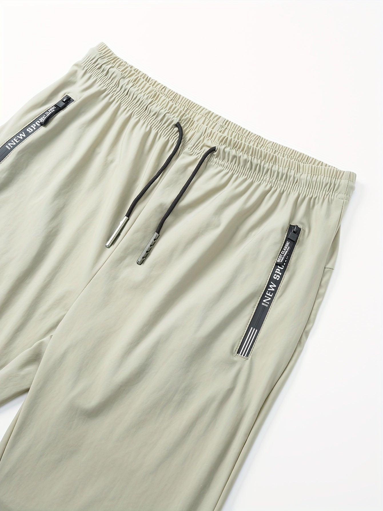 Men's sports trousers that absorb moisture and sweat, keep you dry and breathable, with pockets and drawstrings, zipper details, soft and comfortable soft-touch Men's jogging pants, lightweight and durable sports trousers, cl