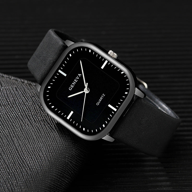 3pcs Men's Watch Set Fashionable Men's Watch and Glasses Wallet Set