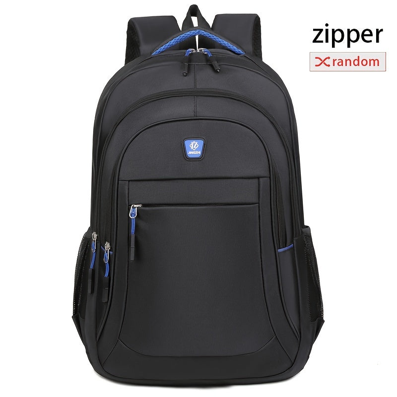 Zipper Random, Large Capacity Outdoor Hiking Backpack Camping Bag for Men's Casual Backpack, Fits 17-inch Laptop, Durable School Backpack with Multiple Compartments, Multi-layer Design, Spine Protection Backpack, Height 48cm