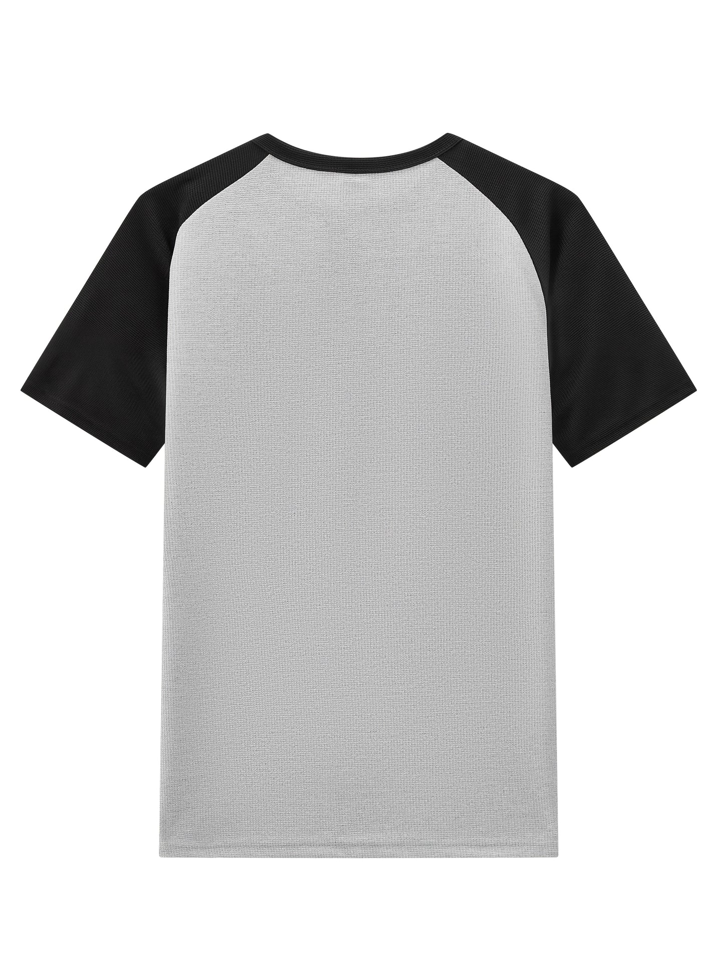 Men's Casual Mixed Color Spliced Set: Shirt and Drawstring Pants, Clean and Comfortable