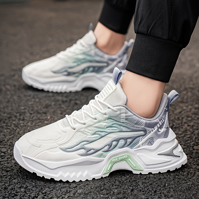 Men's Low-Top Skate Shoes - Breathable PU/Fabric Upper, EVA Cushioned Insole & Durable PVC Sole - Lace-Up Design with Letter Print/Stripes/Solid Colors for Urban Streetwear & Casual Wear