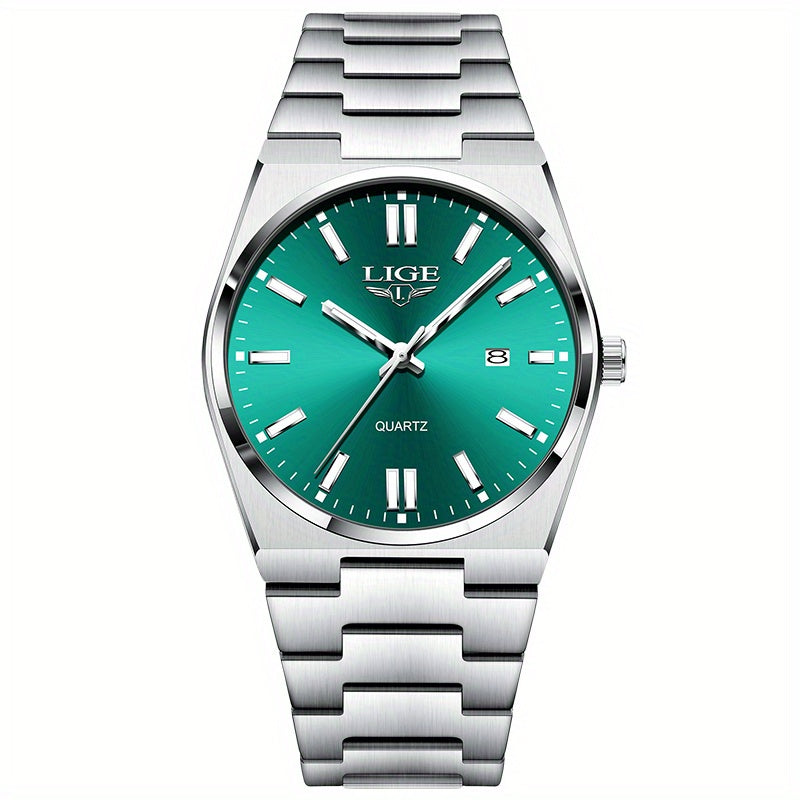 LIGE Stylish Vintage Design Women'S Quartz Timepiece Classic Date Quartz Watch for Men with Luminous Features