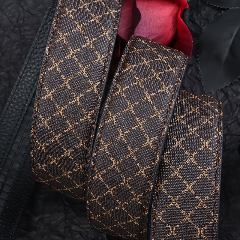 2025 New Automatic Buckle Belt, Versatile Business Casual Luxury Trendy Men's Leather Belt