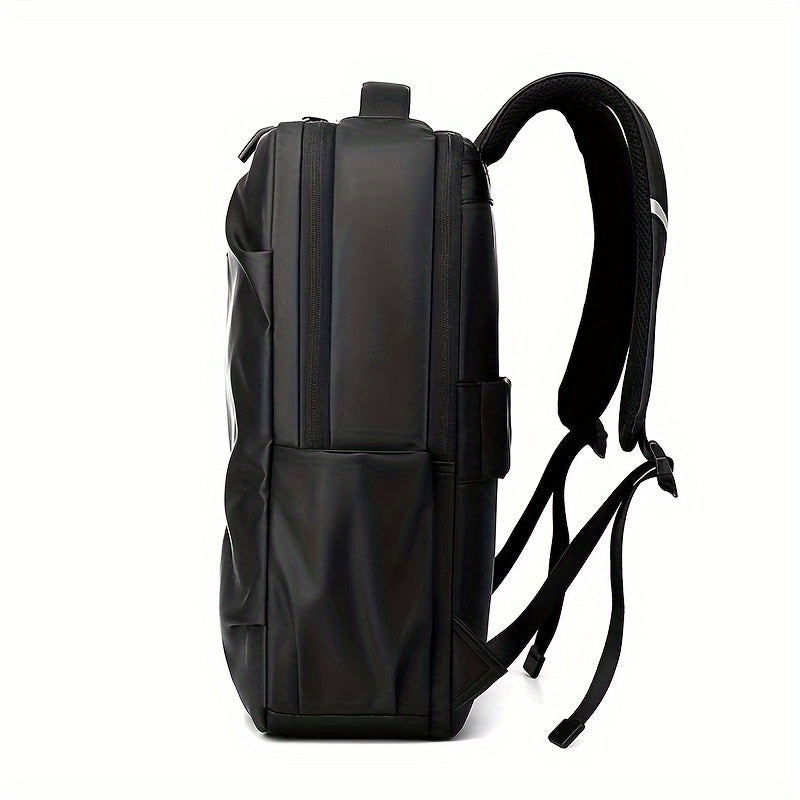 Tic-Tac-Toe Men'S Lightweight Large Capacity Backpack - Casual Minimalist Design with Multiple Compartments, Durable Fabric for Outdoor Travel, Commuting & Work, Travel Backpack, Commuting Bag, Modern Backpack, Sturdy Constru