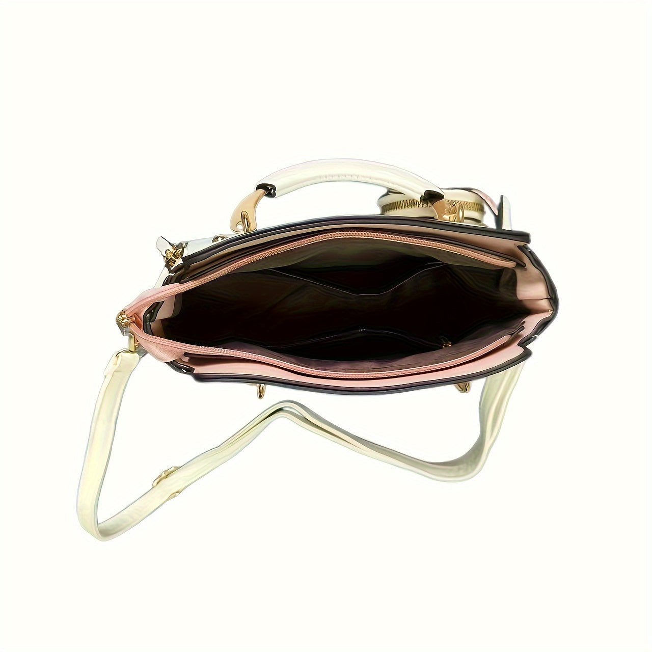 Women'S Fashion Cat Head Handbag, 2025 Trendy Shoulder Bag with Zipper Closure, Polyester Lined, Painted Edges, Versatile Solid Color - White, Red, Black, Pink, Khaki, Grey, Blue, Green, Purple, Light Blue