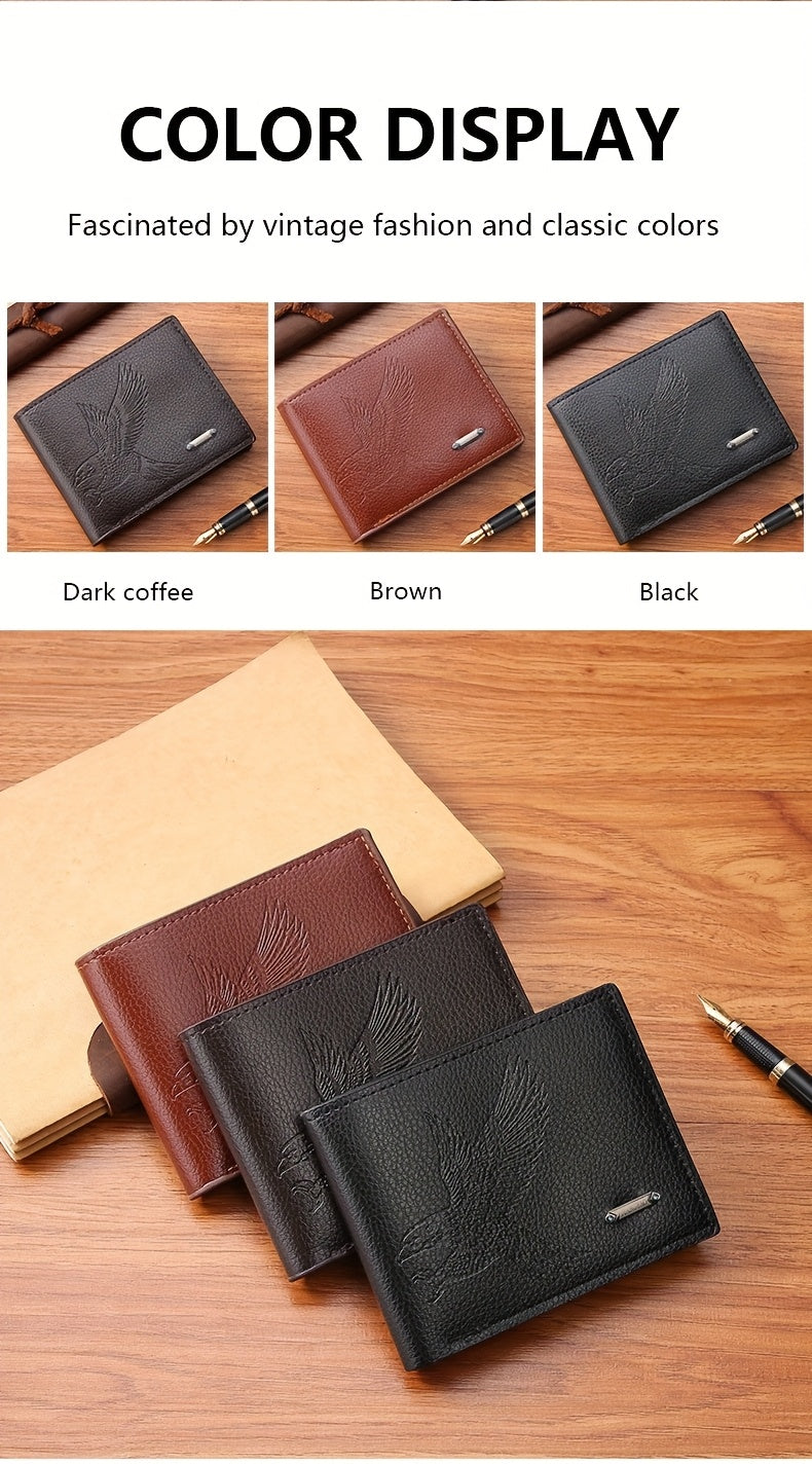 New Men's wallet with multiple card slots, fashionable business short wallet directly supplied by JIANGBAO factory