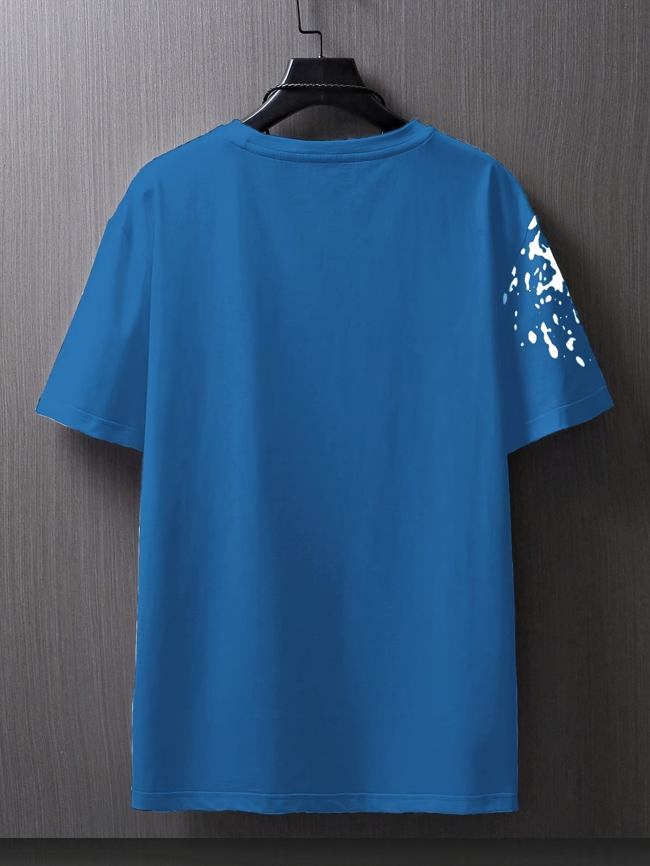Men's Flat Shoulder Casual Butterfly Print Short Sleeve T-Shirt XT7119