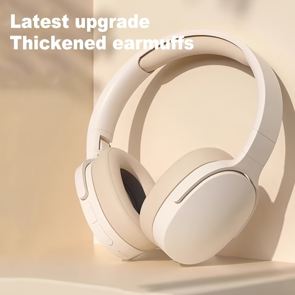 New wireless earphones, comfortable foldable earphones, suitable for tablets/PC/TV/phones/birthdays/Easter travel gifts. Wireless Earphones Folding Soundproofing Earphones, Comfortable Leather Paired with Wireless Earphones.