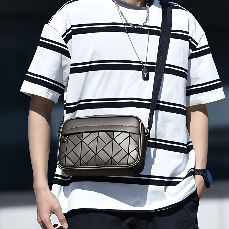 Men's Crossbody Bag with Adjustable Strap - Sleek Minimalist Purse, Spacious Interior for Everyday Commute, Formal & Casual Outings - Durable Crossbody Backpack for Men