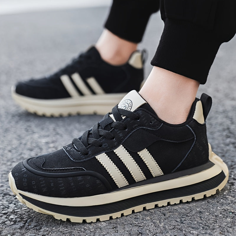 Men'S Casual Sneakers - Comfortable, Non-Slip, All-Season Footwear with Lace-Up Closure, Stylish Brown and Teal Design, Everyday Walking Shoes|Stylish Casual Shoes|Laceup Construction, Casual Shoes