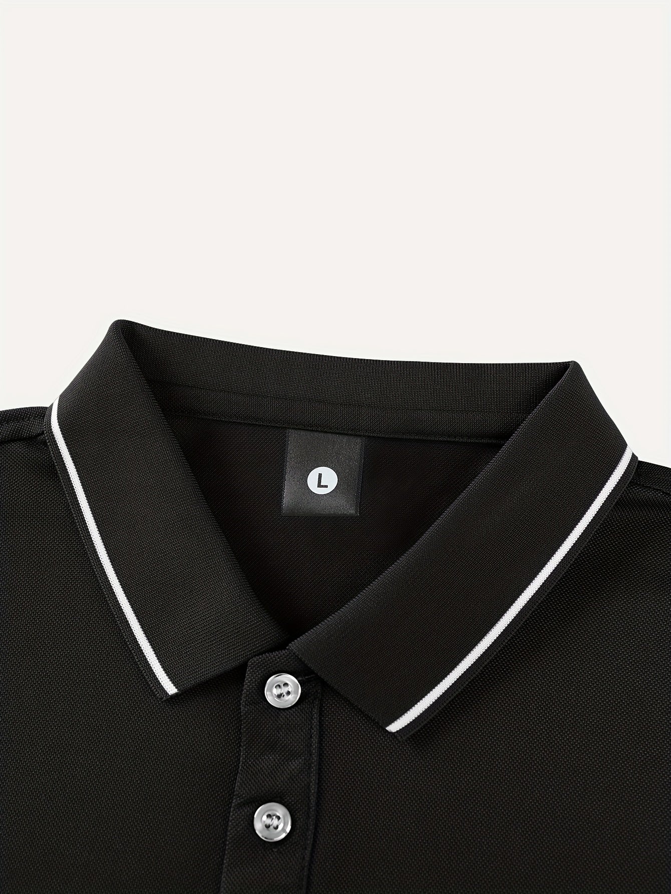 3pcs Men's Casual Fashion Shirts - Breathable Polyester, Short Sleeve, Button-Up with Classic Collar - Machine Washable, Summer Essentials in Black, White, and Beige