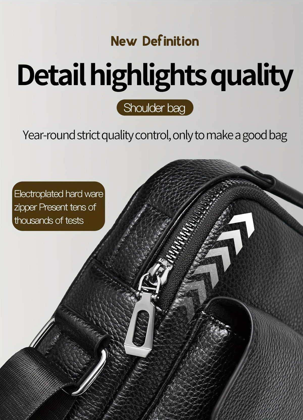 New Men's Crossbody Bag Messenger Bag with Mahogany Pattern Large Capacity Design PU Material Men's Casual Retro Adjustable Shoulder Bag for Going Out Valentine's Day Gift for Husband or Boyfriend
