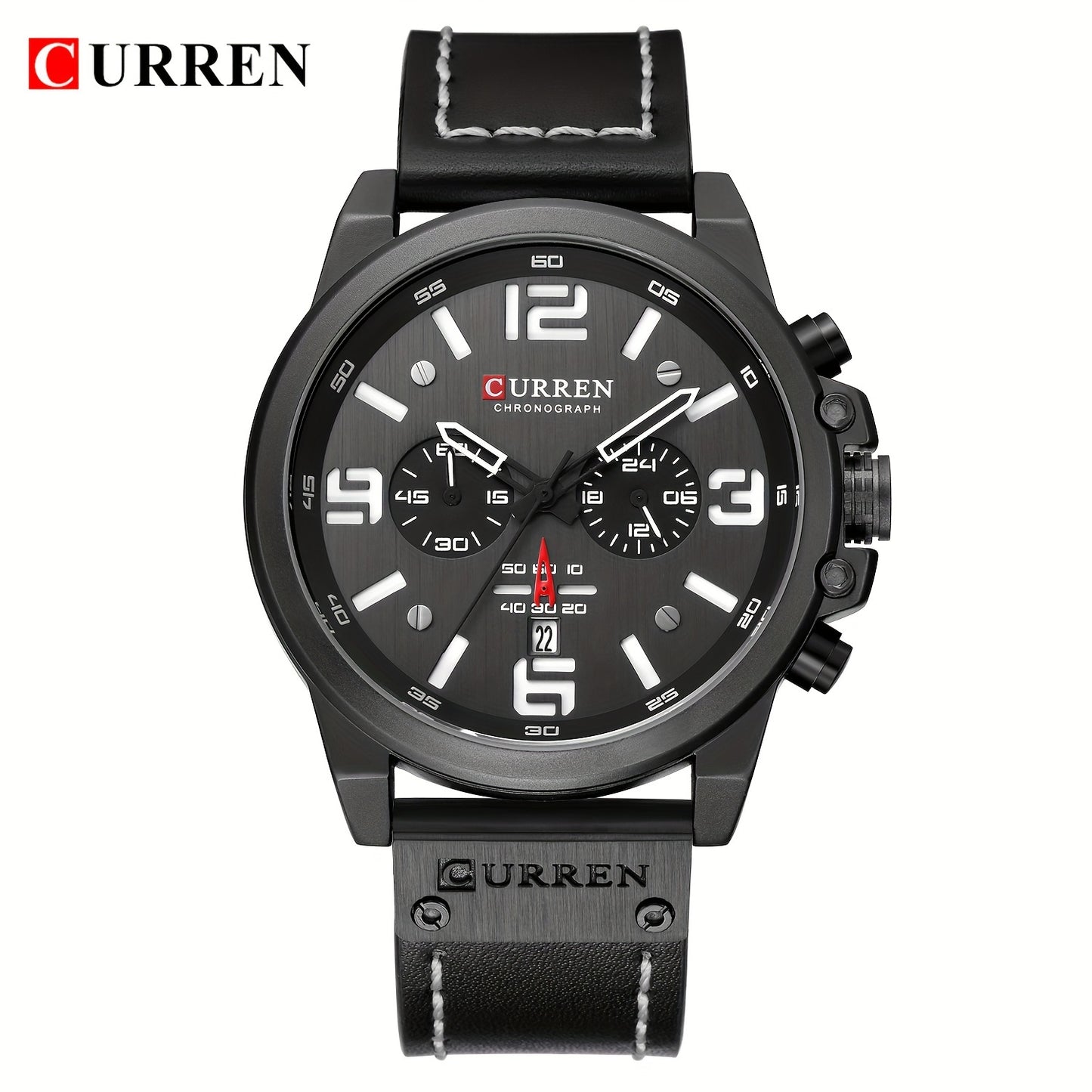 CURREN Men's Sports Watch, Multifunctional Waterproof Wristwatch