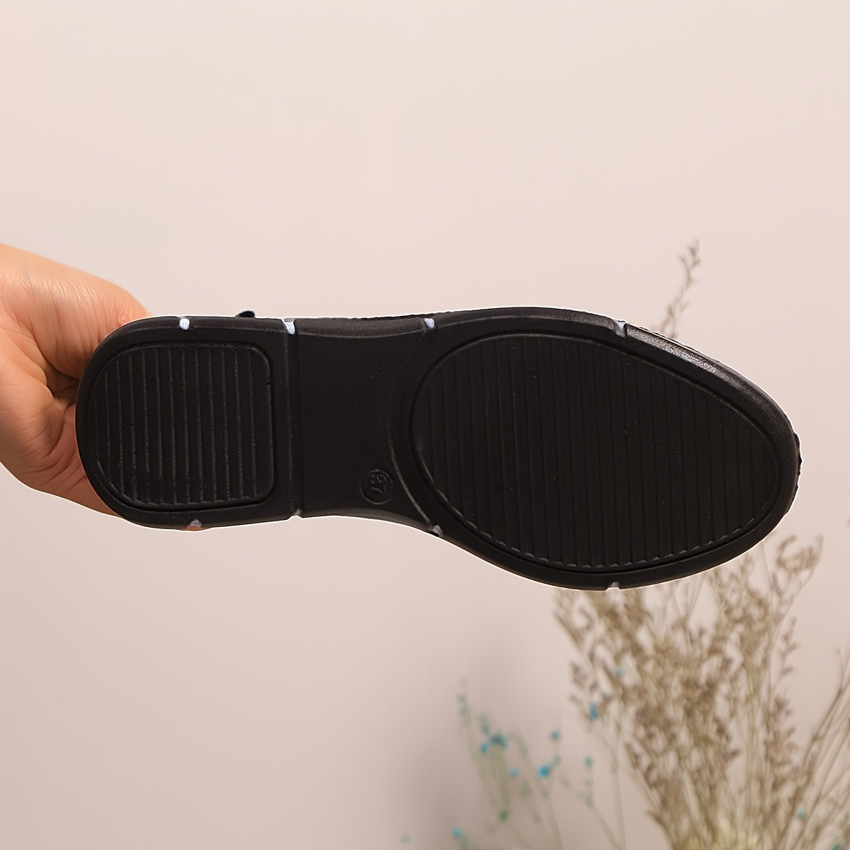 Women's Slip-On Sneakers - Lightweight Knit Upper, Breathable Design, Comfortable Casual Shoes with Strap, Black & Golden Accents, Round Toe for All-Day Wear, Sporty Sneakers | Round Toe Shoes | Flexible Sole, Ladies Sneakers