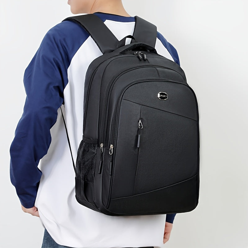 1pc Oxford Cloth Large Capacity Multifunctional Men'S Backpack, Laptop Backpack, Business Backpack, Student Schoolbag Suitable for Commuting and Business