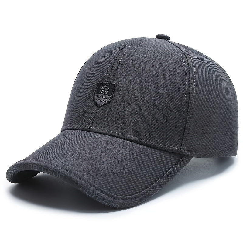 1pc Men'S Baseball Cap, Fantasy Charm Style, Adjustable, Hand Wash, Suitable for Valentine'S Day, Christmas, Spring Festival - Fashionable Versatile Peaked Cap, Suitable for Middle-Aged Peopl