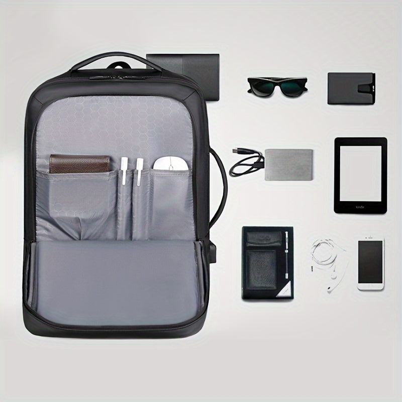Large Capacity Business Backpack for Men, Fashionable College Student Backpack, Laptop Multifunctional Computer Bag, Double Shoulder Printing