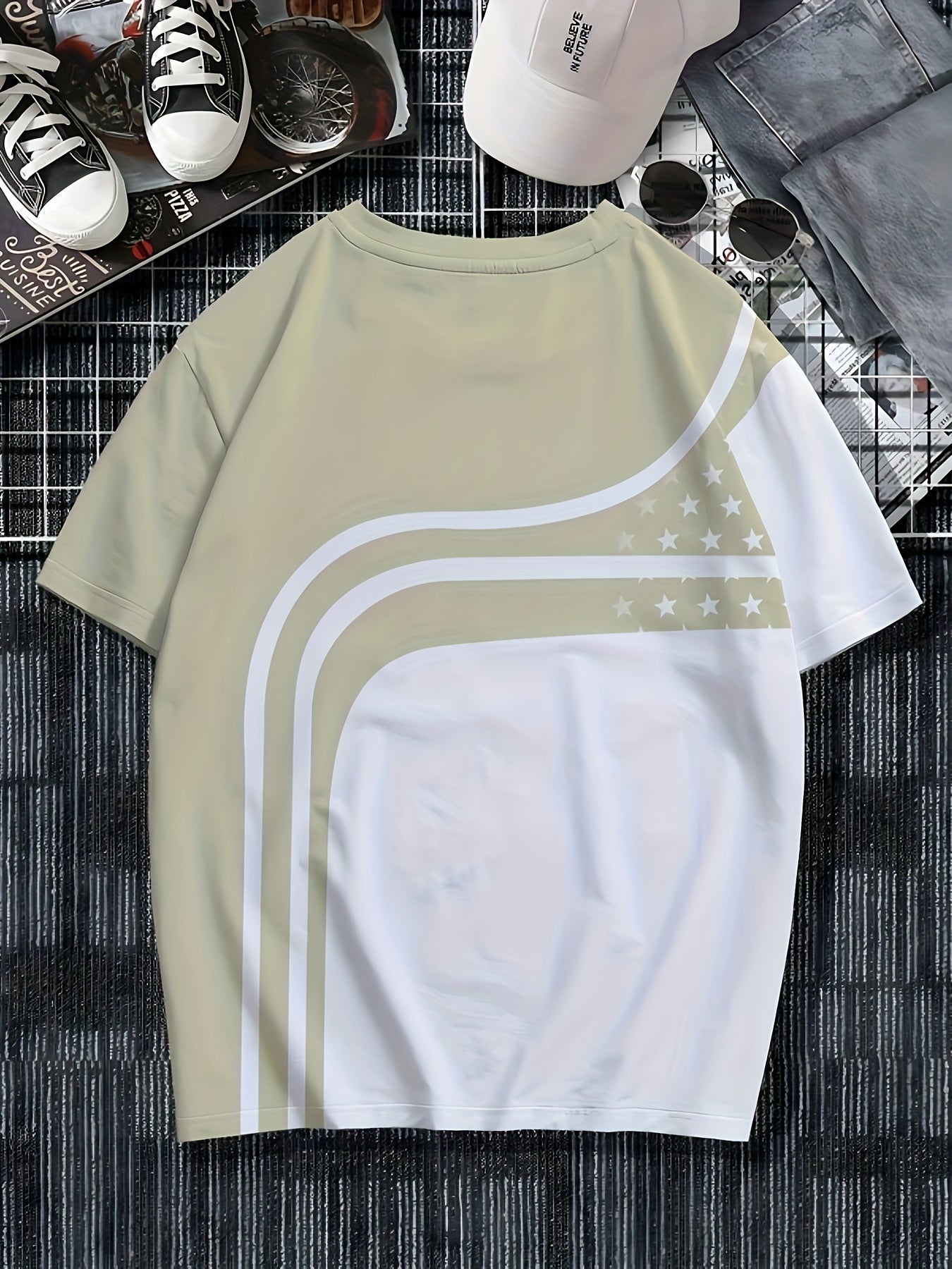 Men's Fashion Casual Round Neck T-shirt