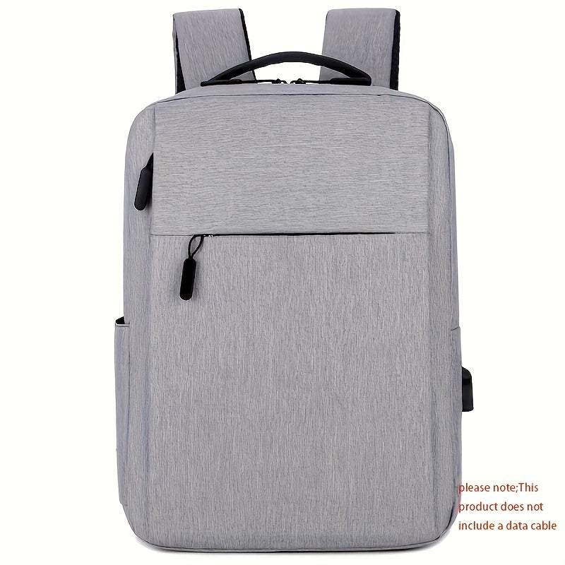 1pc Large Capacity Travel Backpack - Heavy-Duty Oxford Fabric Laptop Backpack with Multiple Compartments, Adjustable Padded Shoulder Straps & Front Zipper Pocket - Business, College, Commute Backpack - Ideal Gift for Professi