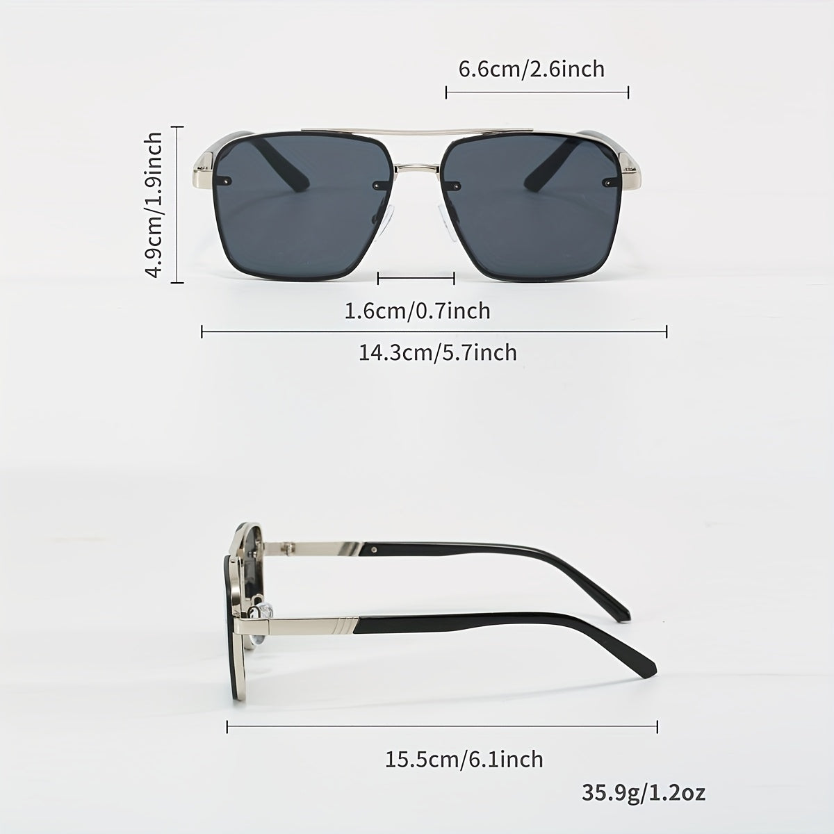 1pc Stylish Unisex Retro Square Fashion Glasses - Trendy Versatile Eyewear, Perfect for Fashion Accessory