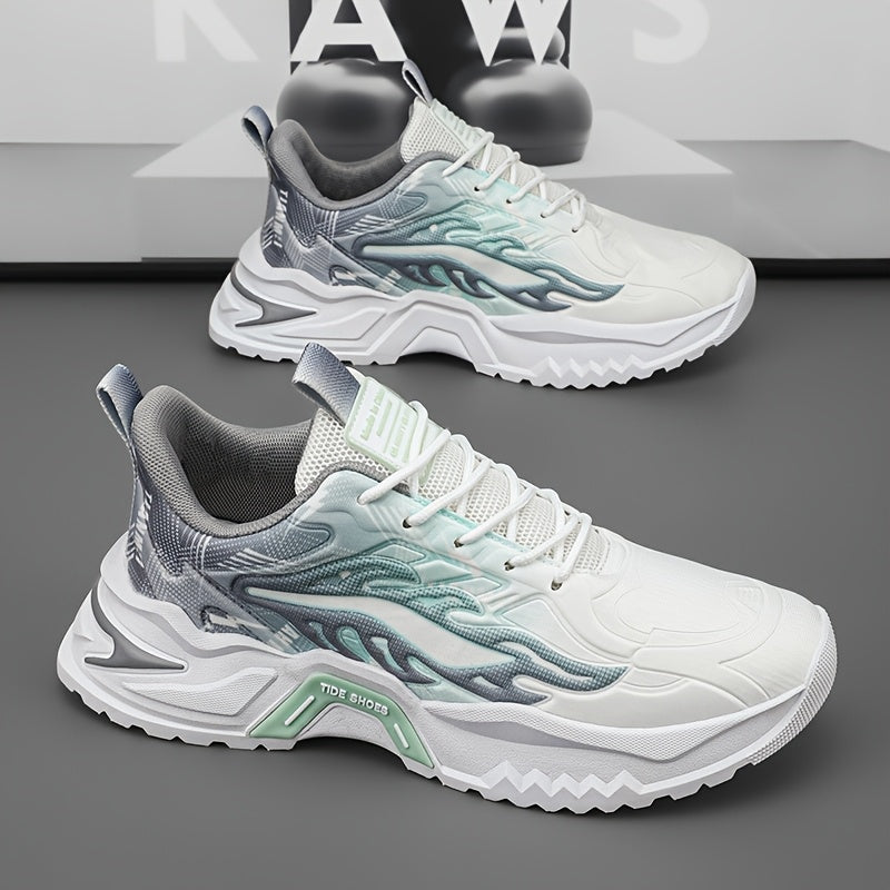 Men's Low-Top Skate Shoes - Breathable PU/Fabric Upper, EVA Cushioned Insole & Durable PVC Sole - Lace-Up Design with Letter Print/Stripes/Solid Colors for Urban Streetwear & Casual Wear