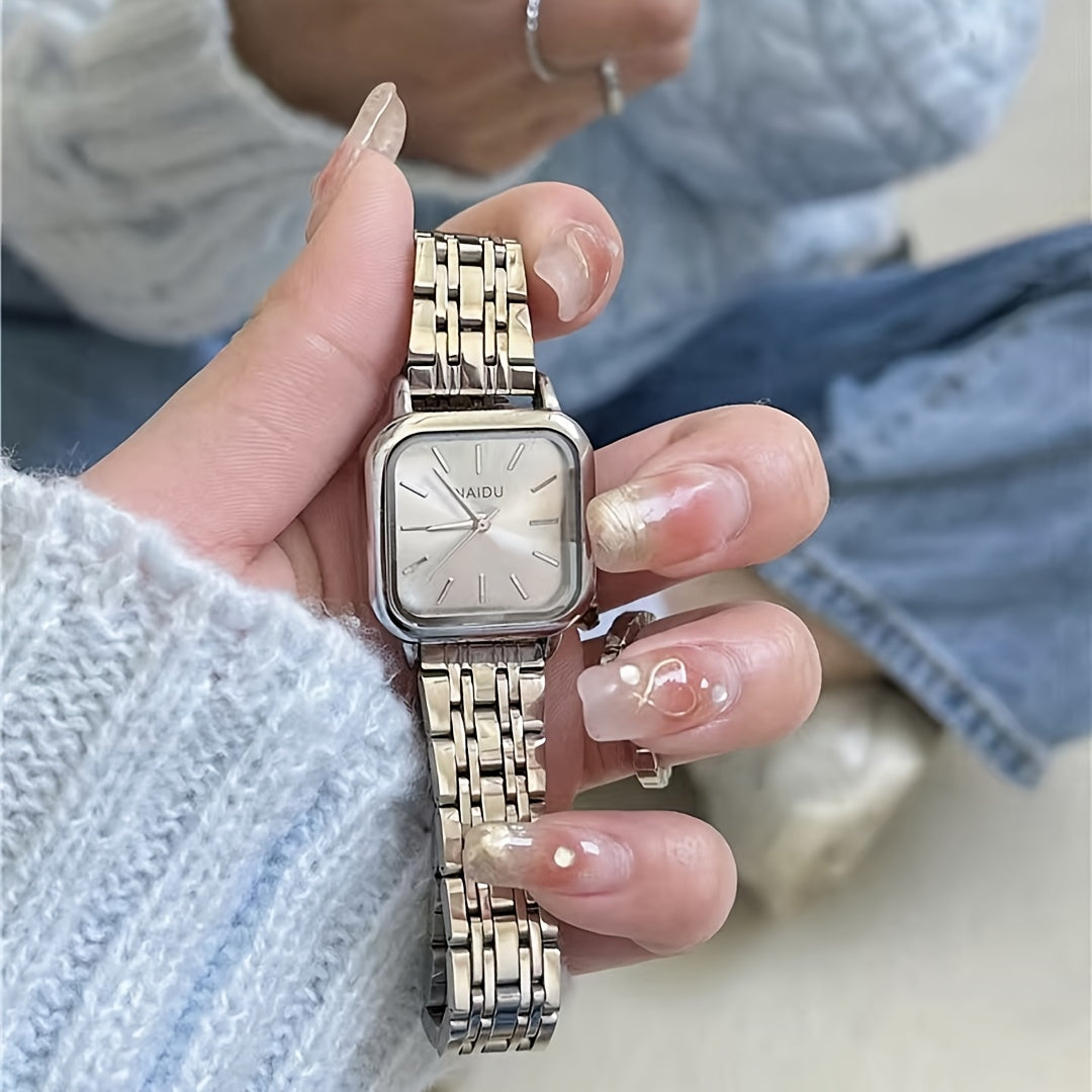 New Foreign Trade Women's Watch - Fashionable Simple Square Quartz Wristwatch for Female Students