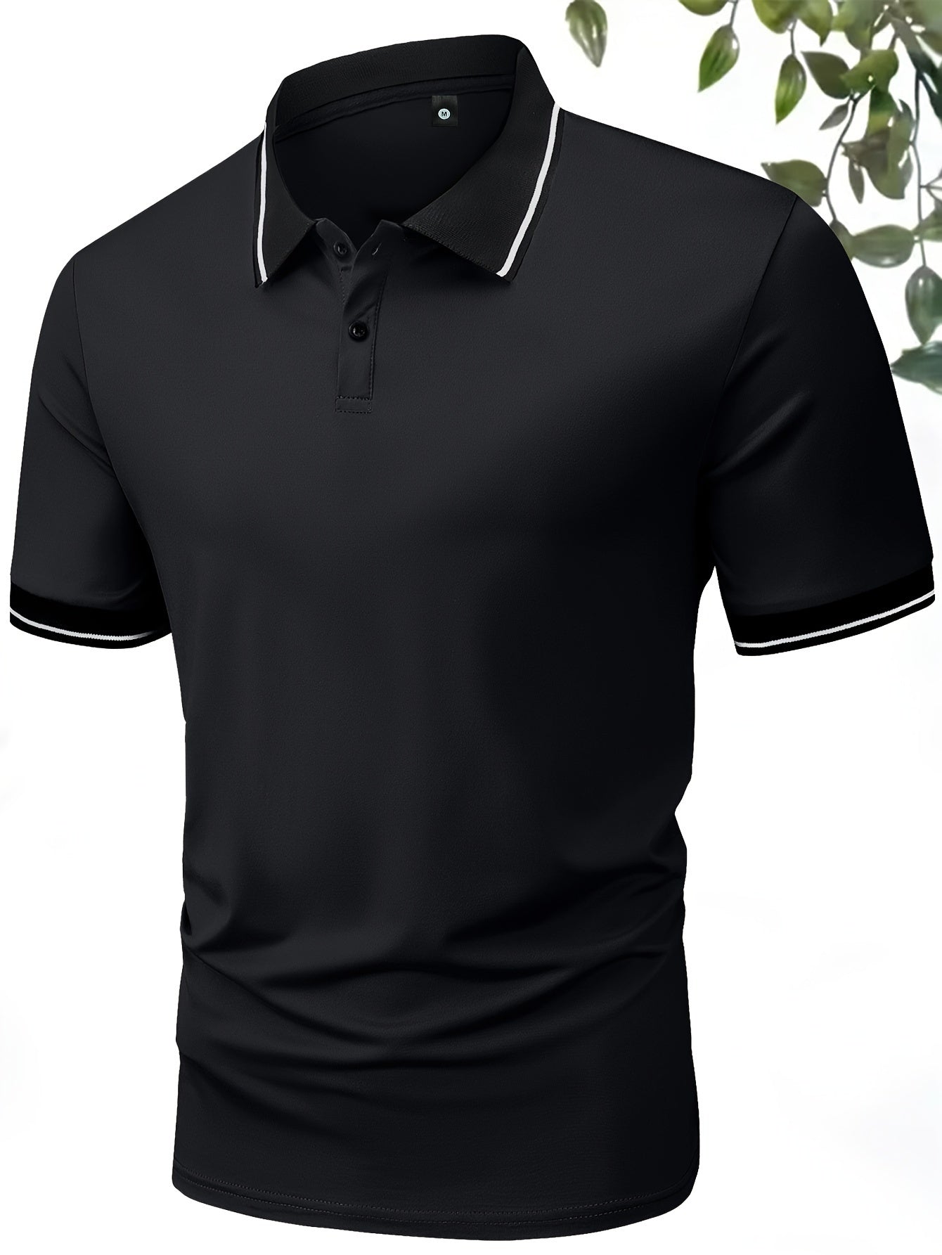 3Pcs Breathable Regular Fit Golf Shirt, Men's Casual V-Neck T-Shirt Short Sleeve For Summer, Men's Clothing