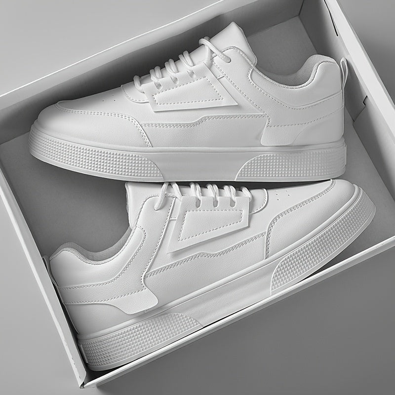 Men'S Stylish Low-Top Sneakers - Comfortable, Versatile Lace-Up with Durable PVC Sole, Ideal for Outdoor Activities, Casual Wear, and Skateboarding, Casual Footwear | Minimalist Design | Comfortable Footwear