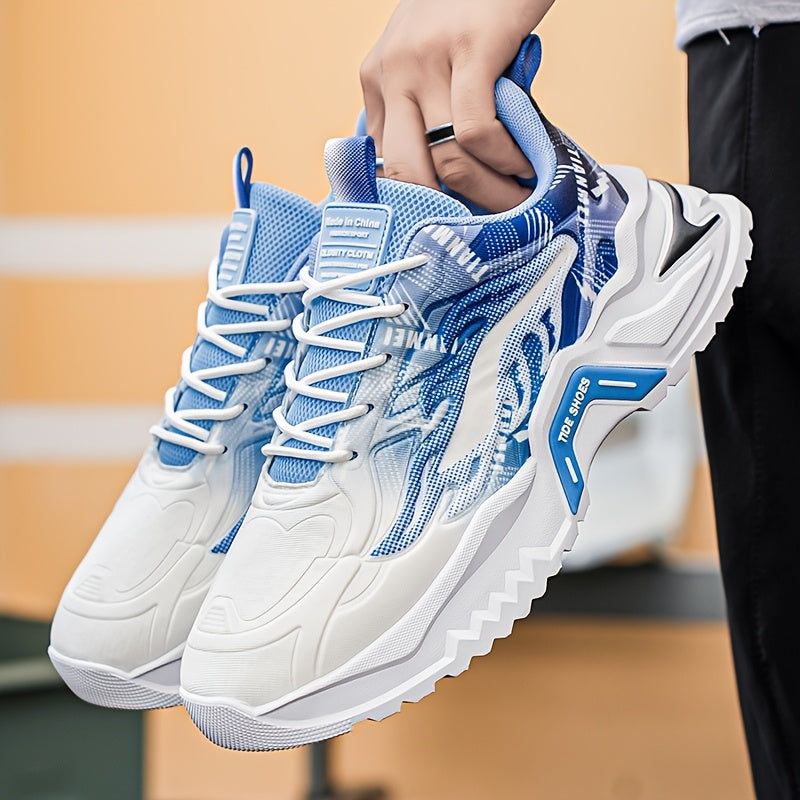 Men's Low-Top Skate Shoes - Breathable PU/Fabric Upper, EVA Cushioned Insole & Durable PVC Sole - Lace-Up Design with Letter Print/Stripes/Solid Colors for Urban Streetwear & Casual Wear