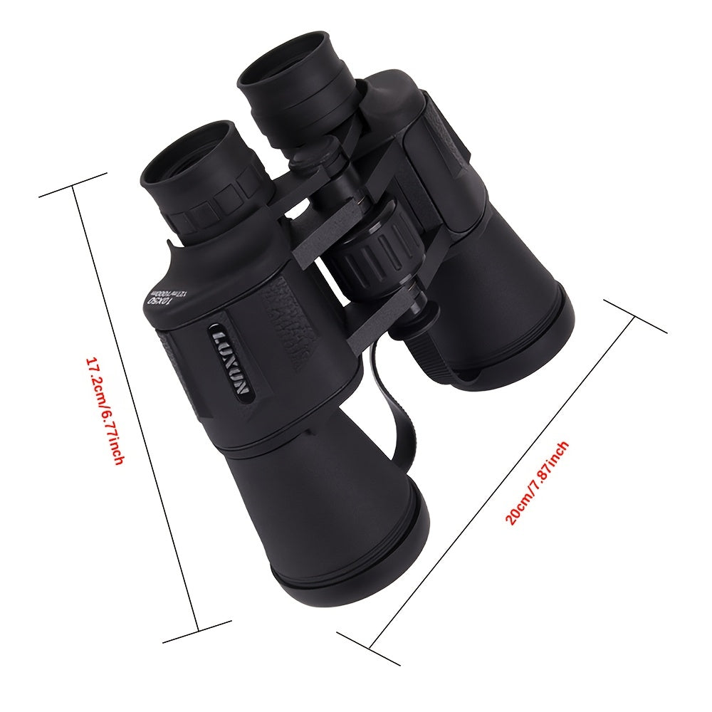 10X50 High Magnification Binoculars - Professional HD Optics for Concerts, Bird Watching, Sports Events & Hunting, Includes Portable Bag & Shoulder Strap, Durable Rubber Material, Compact Design for Easy Travel, Concerts, Bir