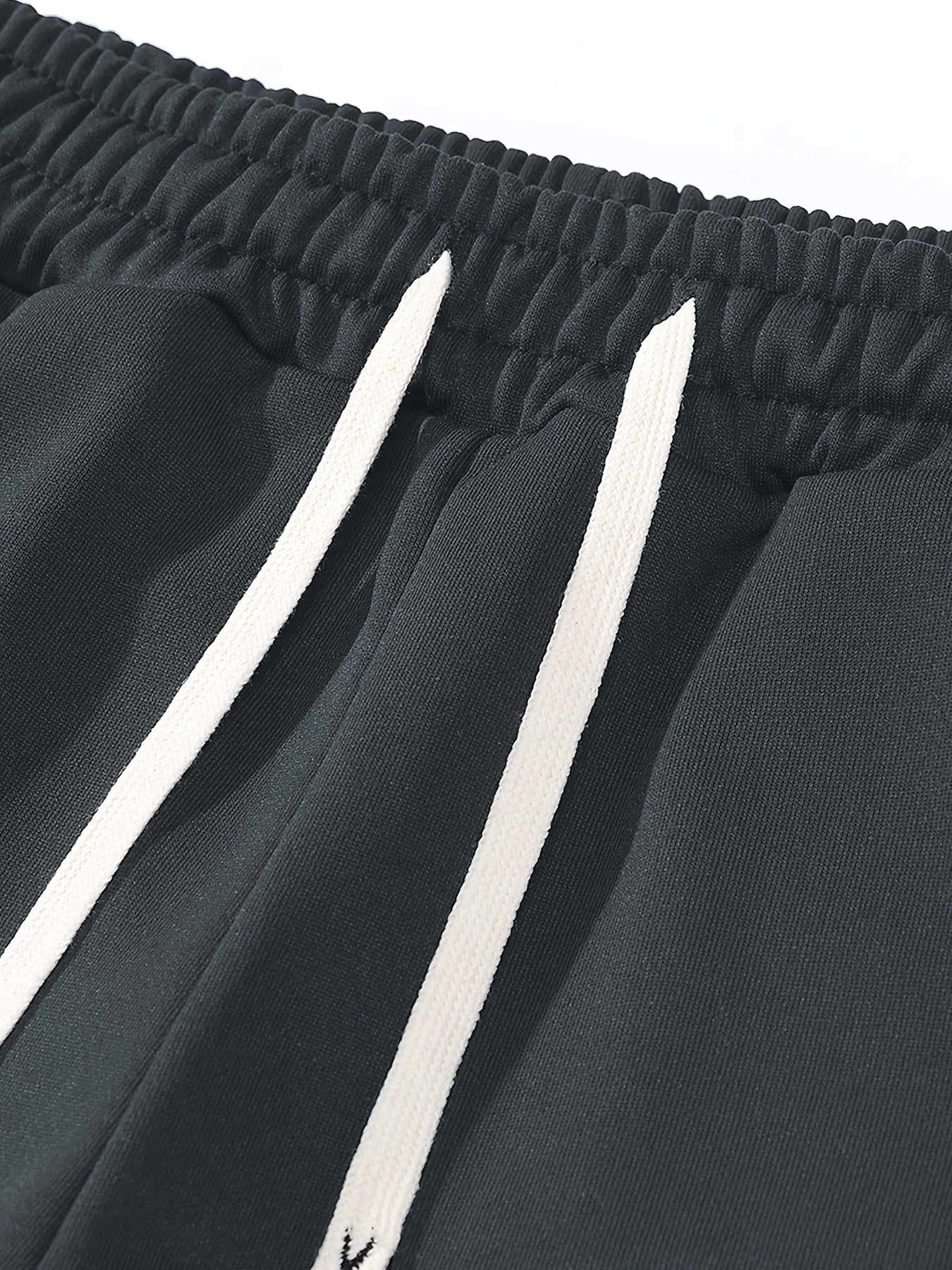1set Men'S Casual Sports Suit, Polyester Hooded Sweatshirt and Jogger Pants Set, Solid Color, Elastic Waist, Cuffed Ankles, Knit Pullover with Pockets, Regular Fit for Outdoor Running and Jogging - Spring/Autumn Collection