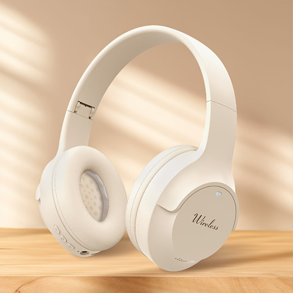 Retro Headphones Wireless Over-Ear Foldable Gaming Headset for Casual Running Video Calls Voice HIFI Earbuds